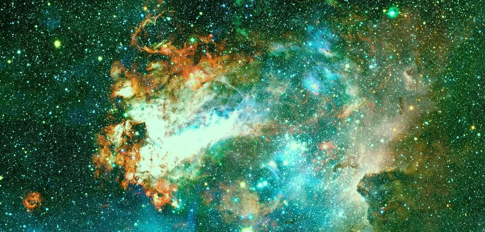 Abstract space background. Elements of this image furnished by NASA Foto stock