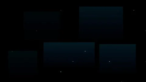 Abstract space background featuring floating particles moving across dark r.. Video stock 345003127