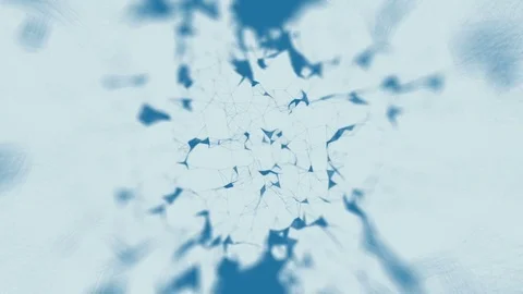 Abstract space background, geometry surfaces, lines and points. Abstract tunnel Stock Footage 79206686