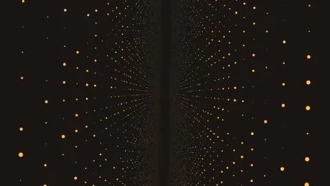 Abstract space background, geometry surfaces, lines and points. Abstract tunnel Illustrazione stock