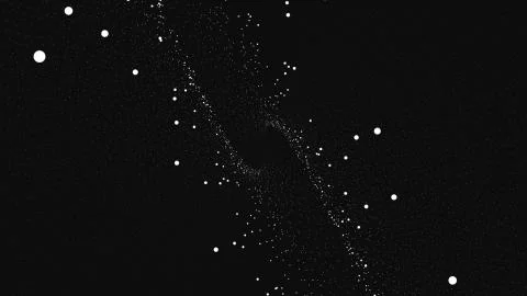 Abstract space background, geometry surfaces, lines and points. Abstract tunnel Stock Illustration