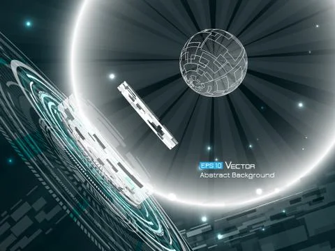 Abstract space background  Stock Illustration