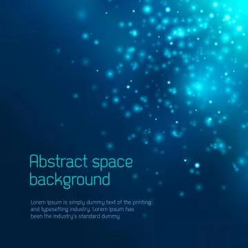 Abstract space background Stock Illustration
