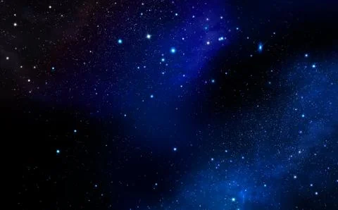 Abstract space background with nebula and stars. Starry night  sky Stock Illustration