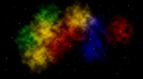Abstract space background with nebula Stock Illustration