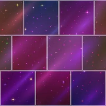 Abstract space background, seamless Illustrazione stock