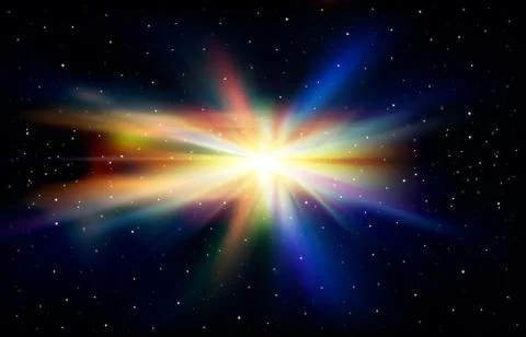 Abstract space background with stars Stock Illustration