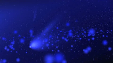 Abstract space blue background, chaotic movement Stock Footage 123035236