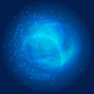 Abstract space concept background with blue light Stock Illustration