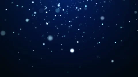 Abstract space dust. Magic snow on blue background. Starfall in the sky. Video stock 280342106