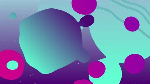 Abstract Space-Inspired Design with Vibrant Colors and Simple Shapes for Mo.. Stock Footage 341781429