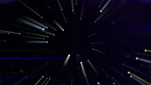 Abstract space music background with beaming stars. Stock Footage 139405372