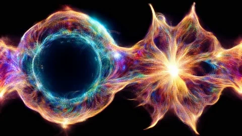 Abstract Space Nebula Background, Animation Loop Video stock 212432313