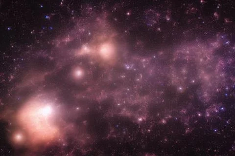 Abstract space nebula backgrounds. IA technology Stock Illustration