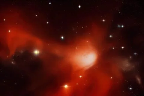 Abstract space nebula backgrounds. IA technology Stock Illustration