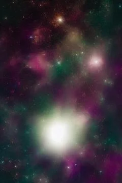 Abstract space nebula backgrounds. IA technology Stock Illustration