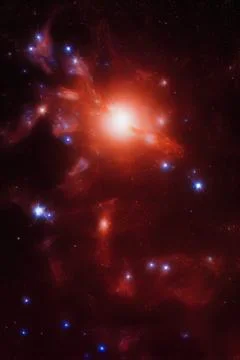 Abstract space nebula backgrounds. IA technology Stock Illustration