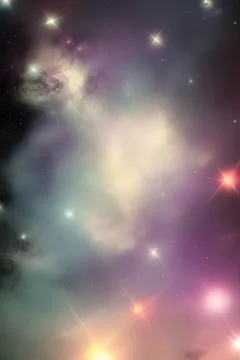 Abstract space nebula backgrounds. IA technology Stock Illustration