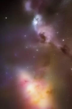 Abstract space nebula backgrounds. IA technology Stock Illustration