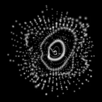 Abstract Space Particles Background Stock Illustration