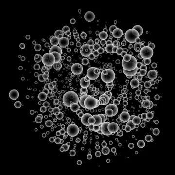 Abstract Space Particles Background Stock Illustration