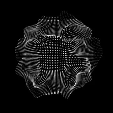 Abstract Space Particles Shape Stock Illustration