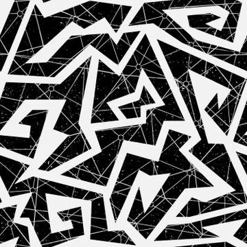 Abstract space pattern with grunge effect Stock Illustration