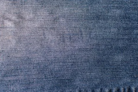 Abstract space perspective and a close-up of blank blue natural clean denim.. Stock Photos