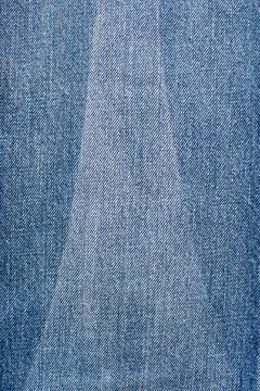 Abstract space perspective and a close-up of blank blue natural clean denim.. Stock Photos