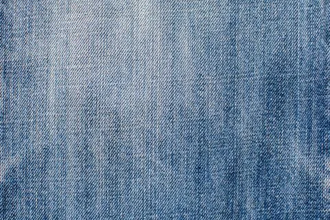 Abstract space perspective and a close-up of blank blue natural clean denim.. Stock Photos