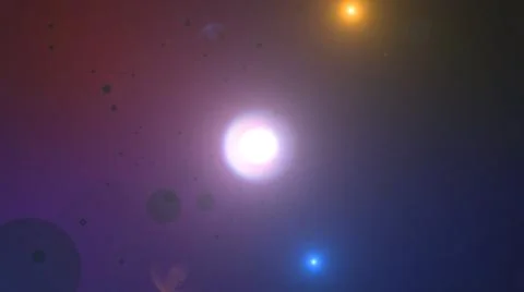 Abstract space planets light illustration Stock Illustration