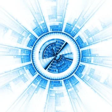 Abstract space rendering Stock Illustration