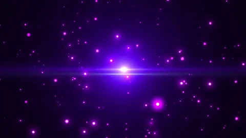 Abstract space scene with flying bright particles of light and stardust. Stock Footage 289879244