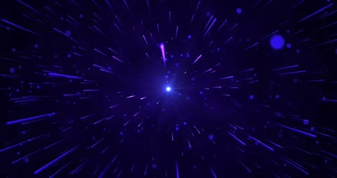 Abstract space scene with flying particles, meteoric shower Stock Footage 244457872