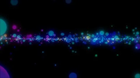 Abstract space spots circles particles Stock Illustration