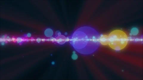 Abstract space spots circles particles Illustrazione stock