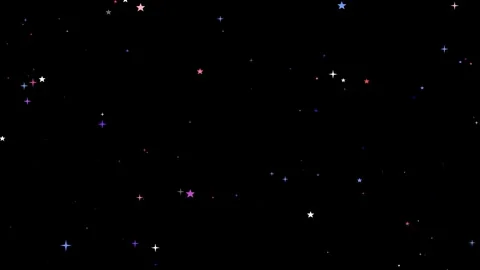 Abstract Space Starry Night Animation with Sparkling Light Particles. 스톡 동영상 336023128