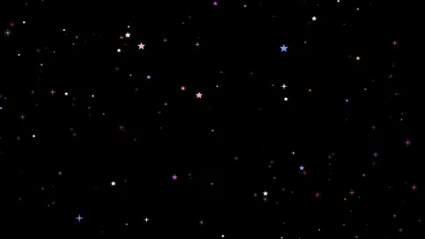 Abstract Space Starry Night Animation with Sparkling Light Particles. 스톡 동영상 336023132