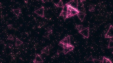 Abstract space triangles, vj loop 1080p Stock Footage 62909194