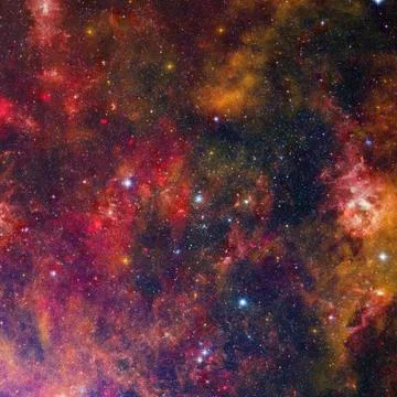 Abstract space wallpaper. Elements of this image furnished by NASA Illustrazione stock