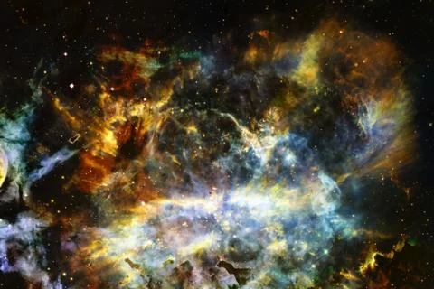 Abstract space wallpaper. Elements of this image furnished by NASA 스톡 일러스트