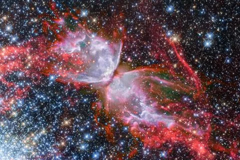 Abstract space wallpaper. Elements of this image furnished by NASA 스톡 일러스트
