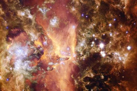 Abstract space wallpaper. Elements of this image furnished by NASA Illustrazione stock