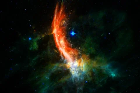 Abstract space wallpaper. Elements of this image furnished by NASA 스톡 일러스트