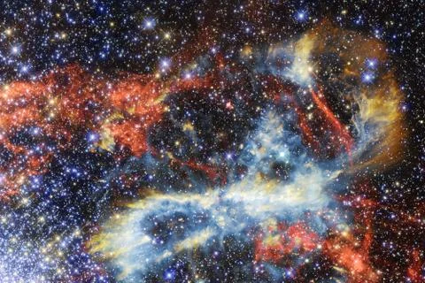 Abstract space wallpaper. Elements of this image furnished by NASA 스톡 일러스트