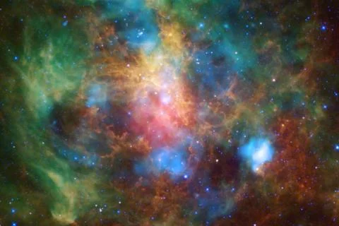 Abstract space wallpaper. Elements of this image furnished by NASA Stock Photos