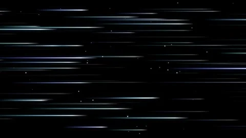 Abstract space warp speed loop with flying stars and horizontal blue light .. Stock Footage 345573852