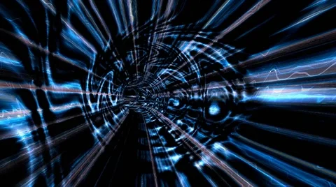 Abstract space wormhole animation Stock Footage 60916273