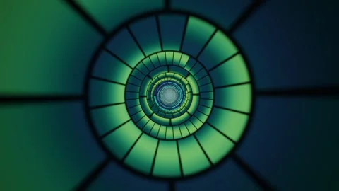 Abstract spacetime tunnel background showcases a deep Stock Footage 342463726