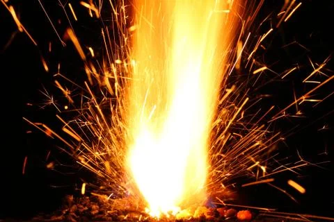 Abstract spark Stock Photos